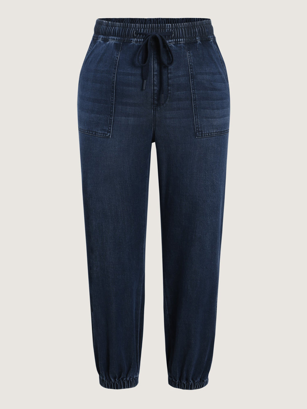 Supersoft Drawstring Waist Cuffed Jeans