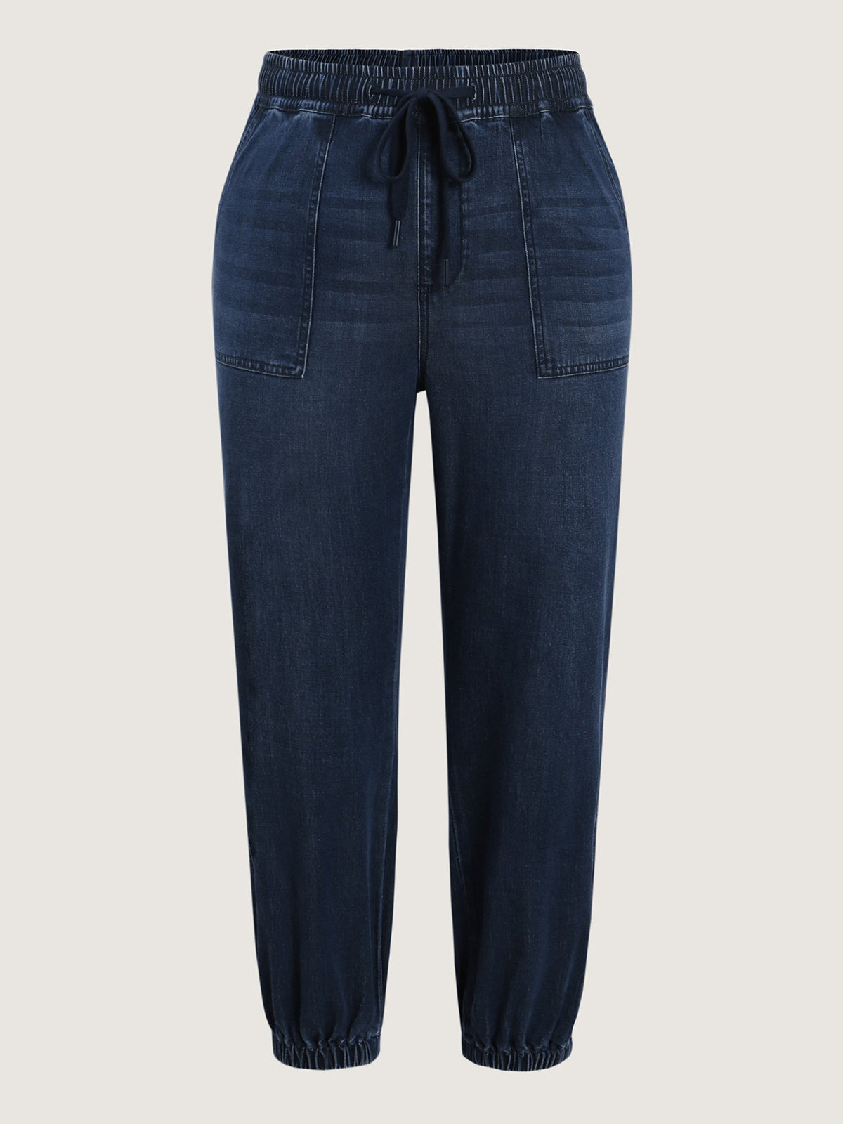 Supersoft Drawstring Waist Cuffed Jeans