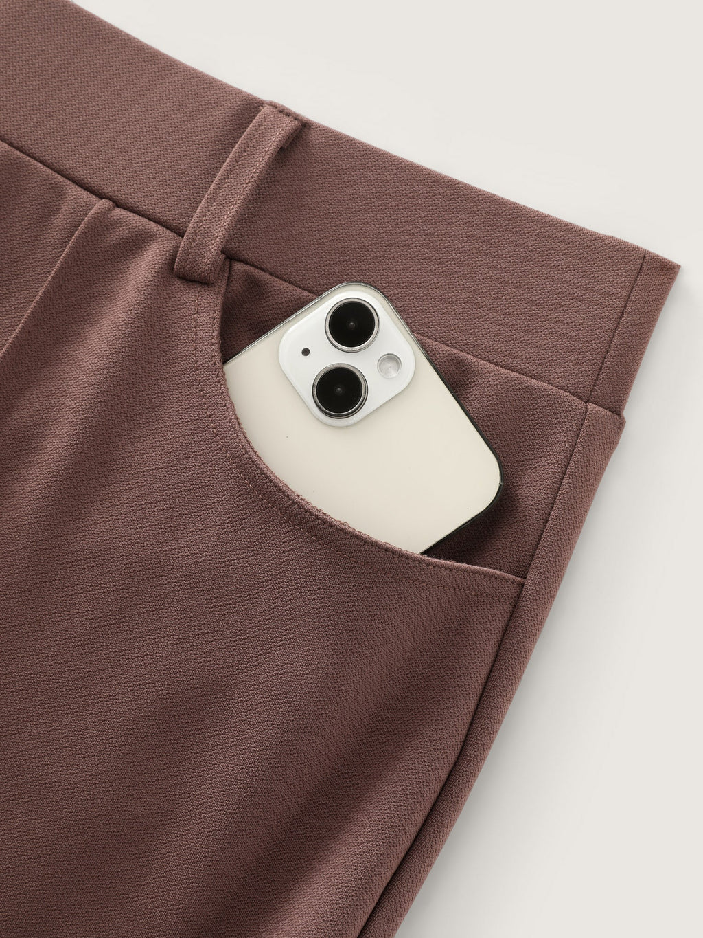Pull-On Flared Pockets Pants