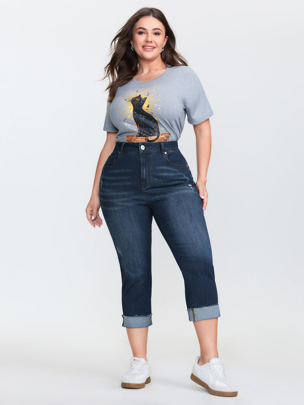 Stretchy Mid-Rise Skinny-Fit Jeans
