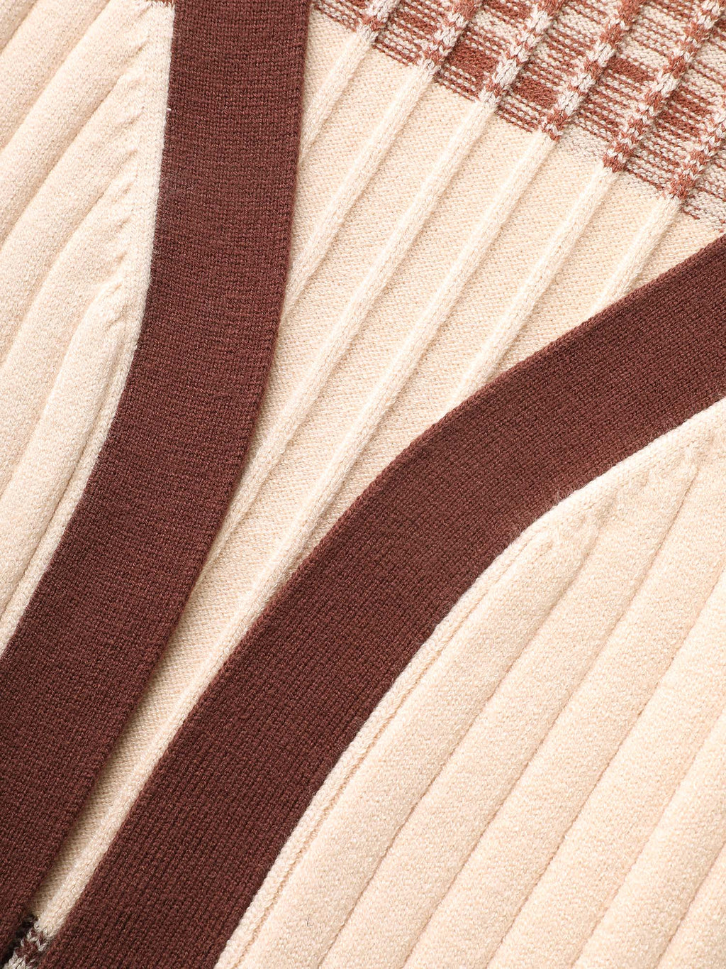Supersoft Essentials Textured Colorblock Contrast Cardigan