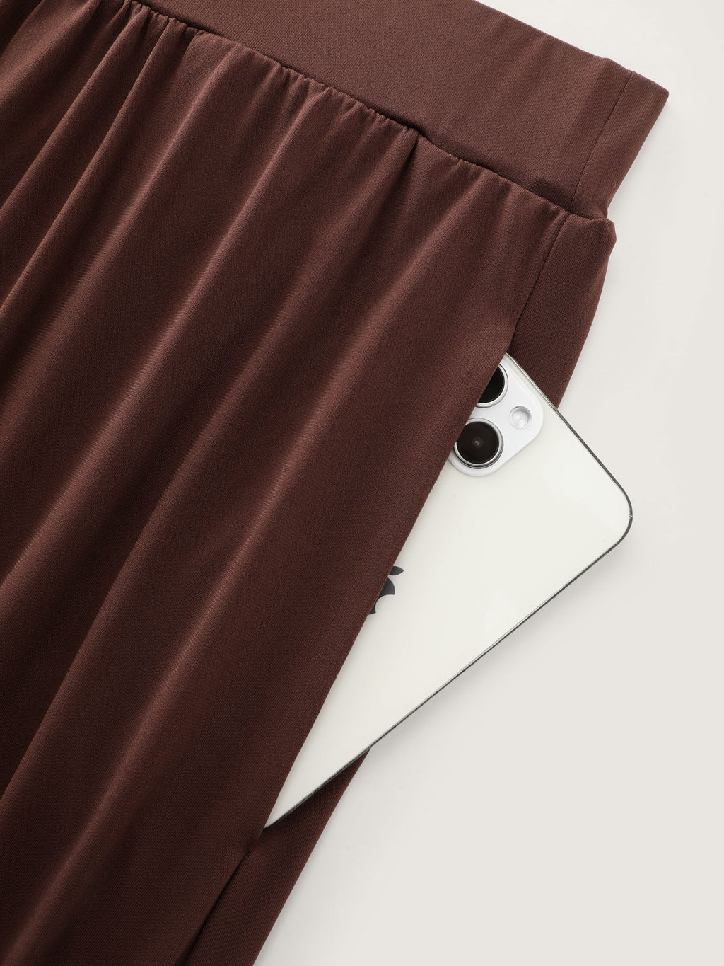 Supersoft Stretchy Pleated Flared Plain Pants