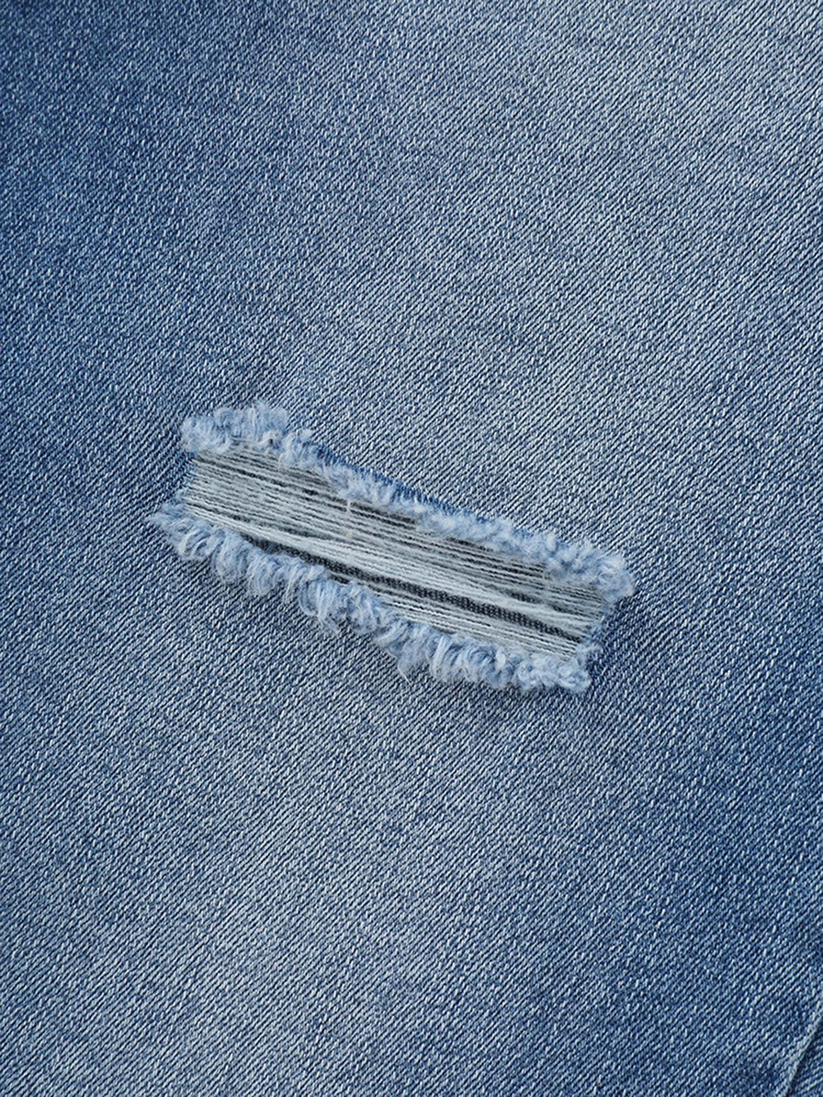 Ripped No-Gap Waist Skinny-Fit Jeans