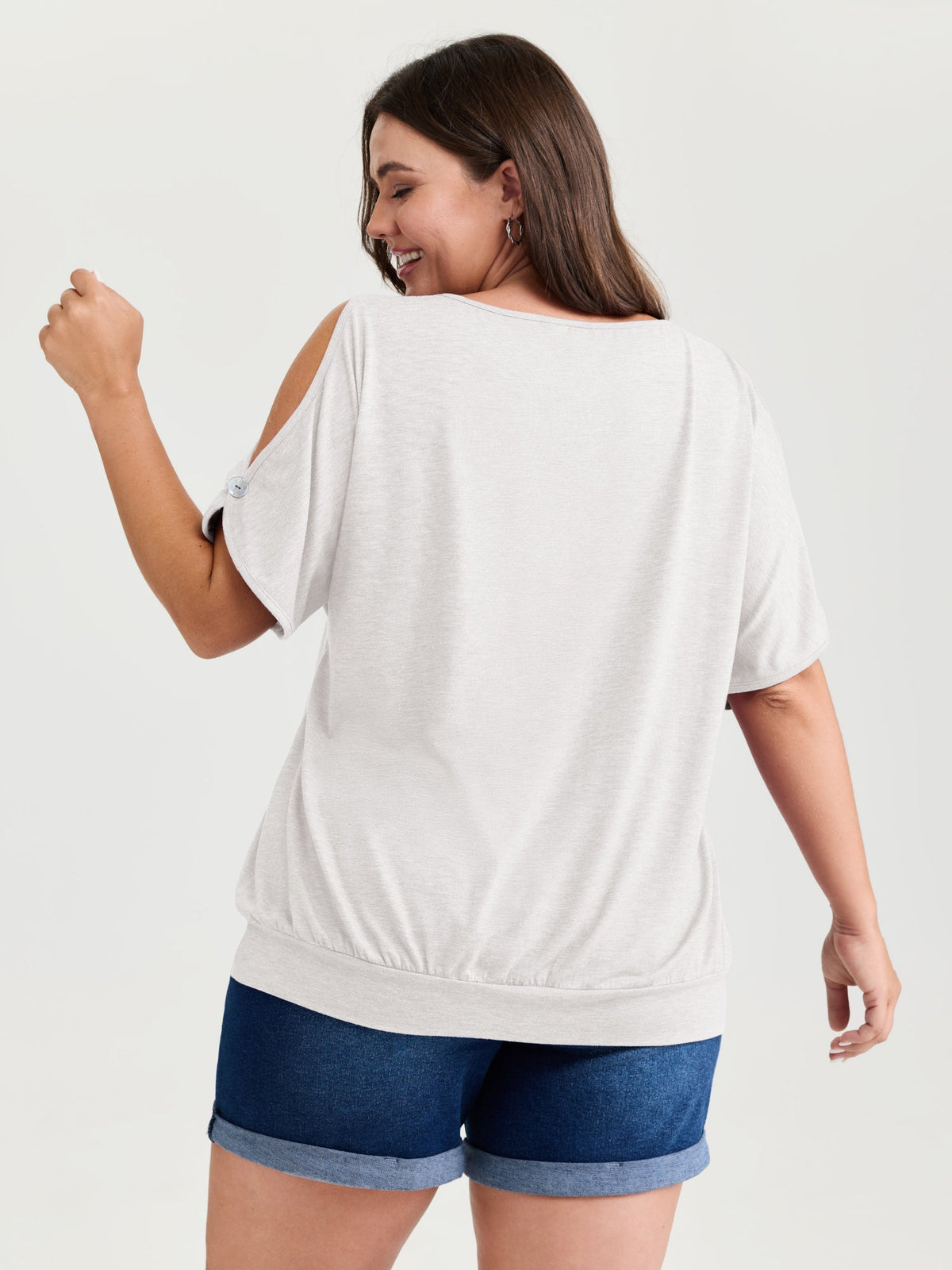 Supersoft Cut-Out Shoulder T-Shirt
