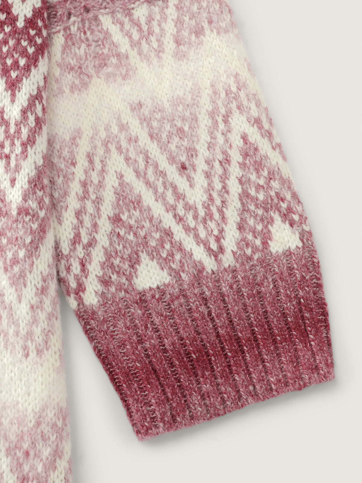 Geometric Pattern Pockets Open-Front Knit Cardigan