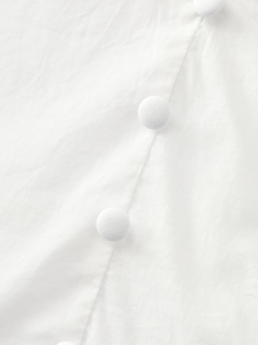 Cotton V-Neck Tiered Plain Blouse