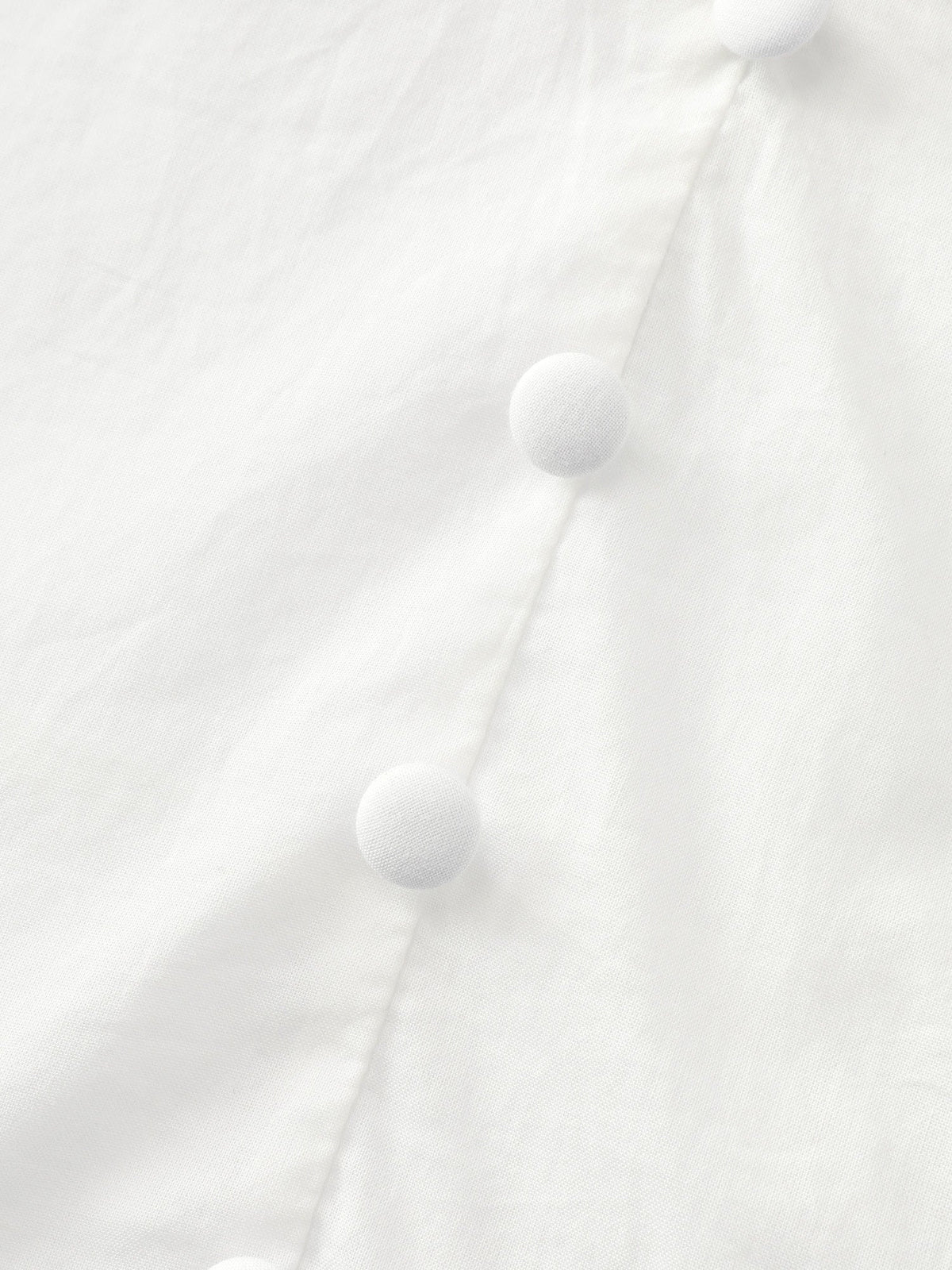 Cotton V-Neck Tiered Plain Blouse