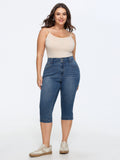 Stretchy Skinny-Fit Cropped Jeans