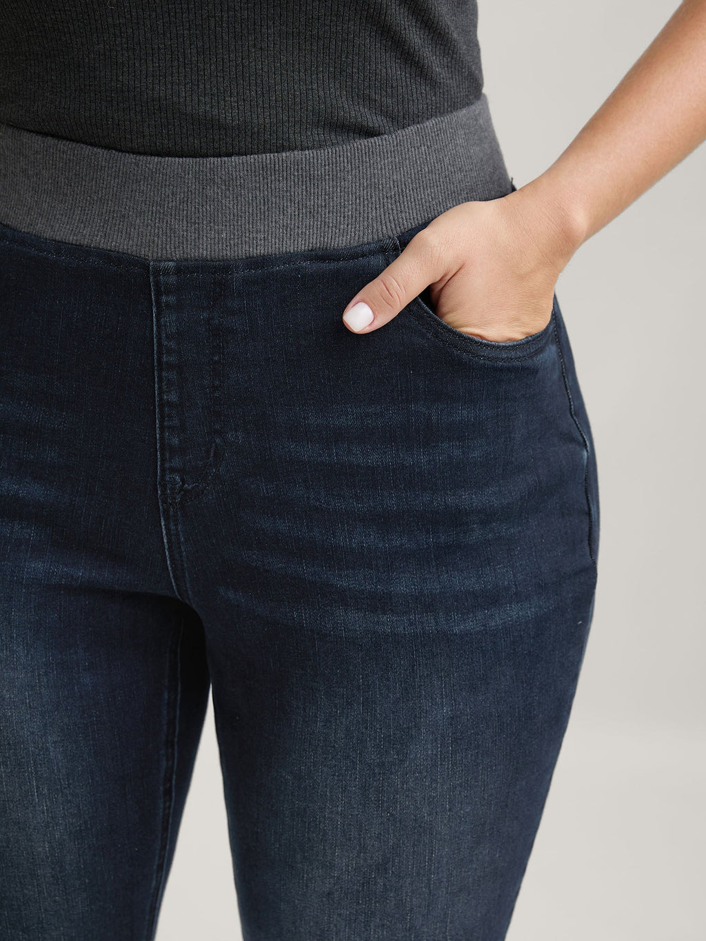 Pull-On High-Rise Skinny-Fit Jeans