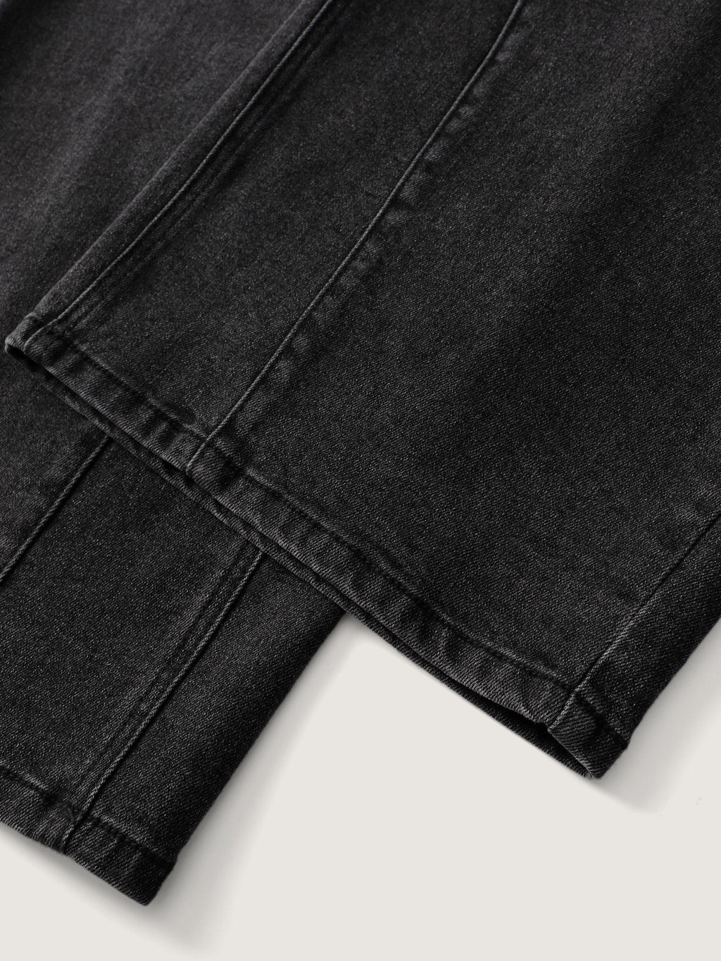 Vintage Wash Stretchy Straight-Leg Jeans