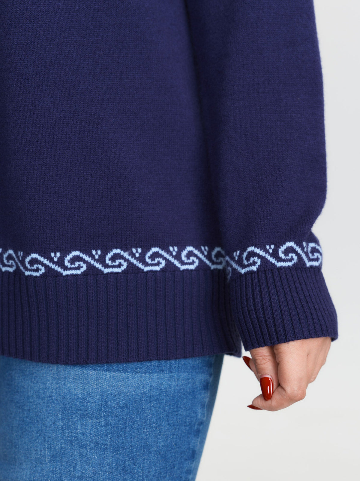 Fair-Isle Nautical Elements Jacquard Pullover