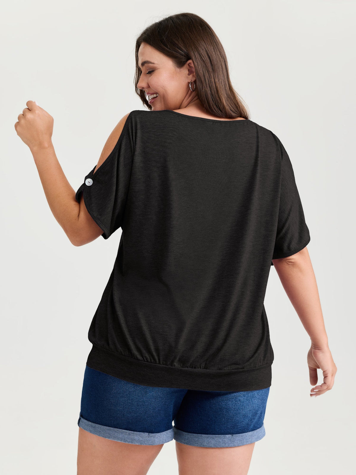 Supersoft Cut-Out Shoulder T-Shirt