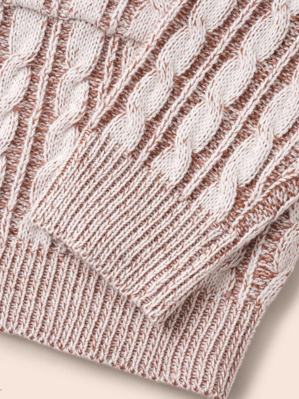 Texture Cable Knit Patch Pocket Cardigan