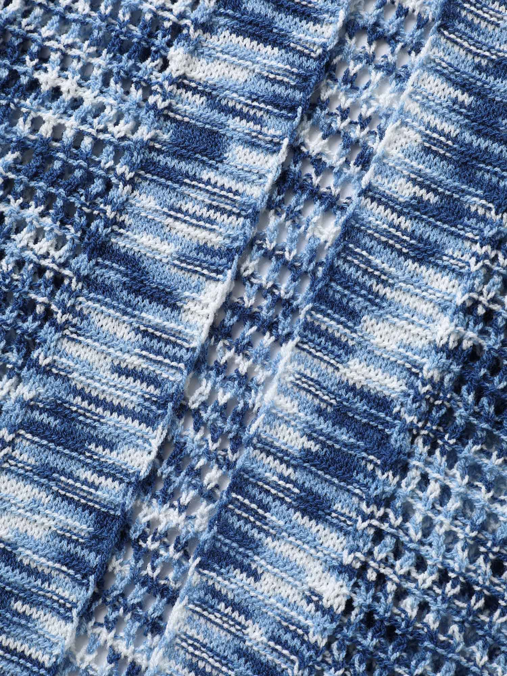Abstract Textured Cut-Out Knit Cardigan