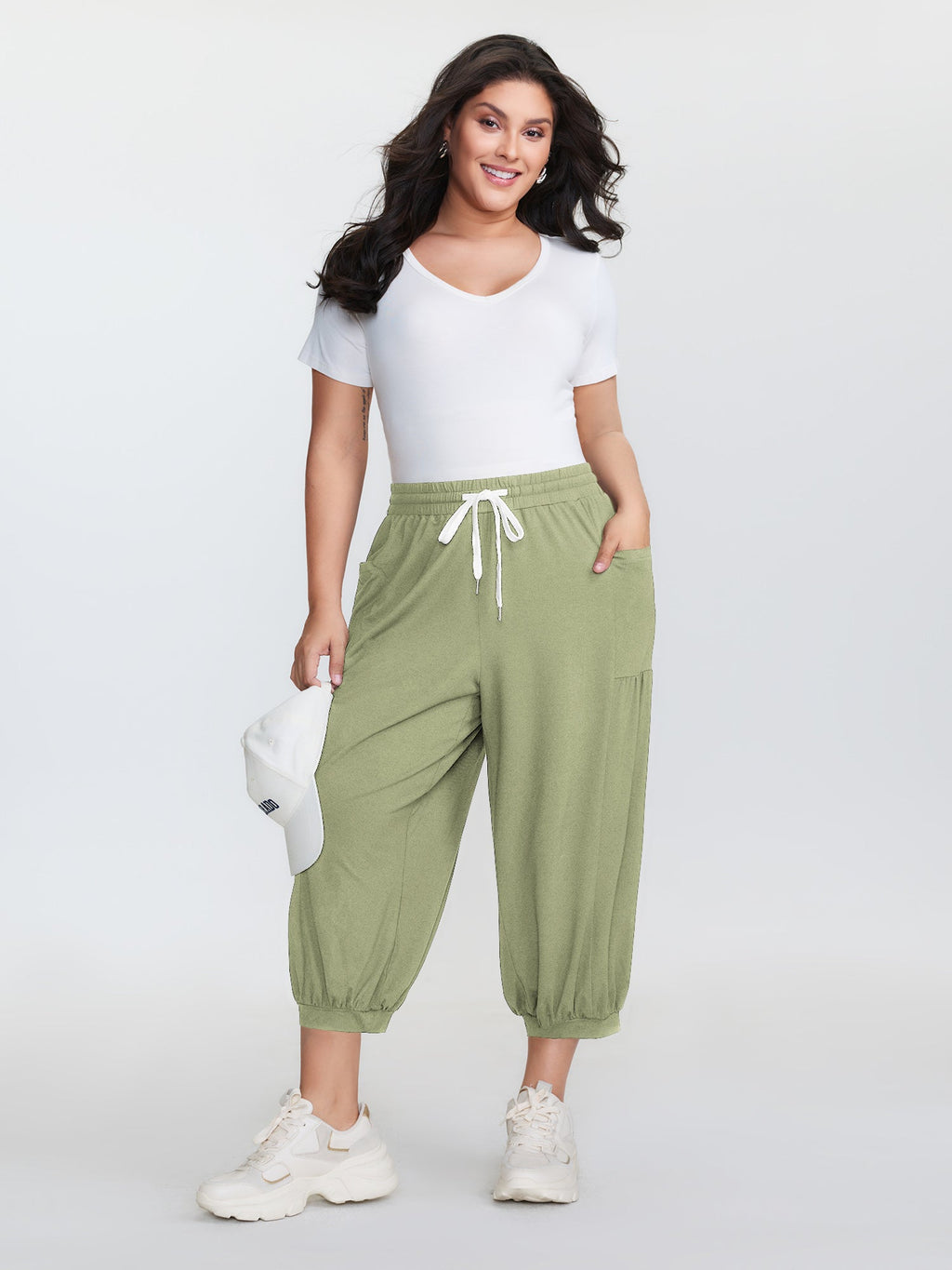 Supersoft Drawstring Cropped Jogger Pants