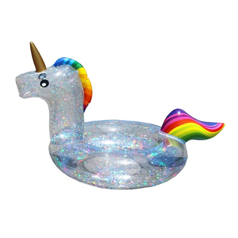 Inflatable Sequins Swimming Ring Tube