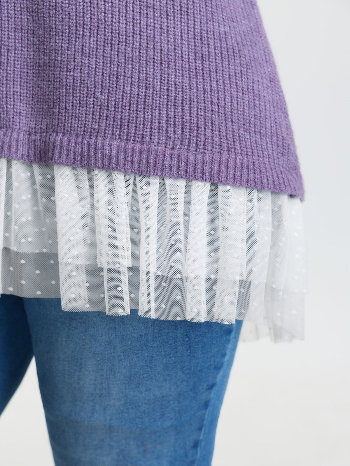 Textured Mesh Hooded Pullover