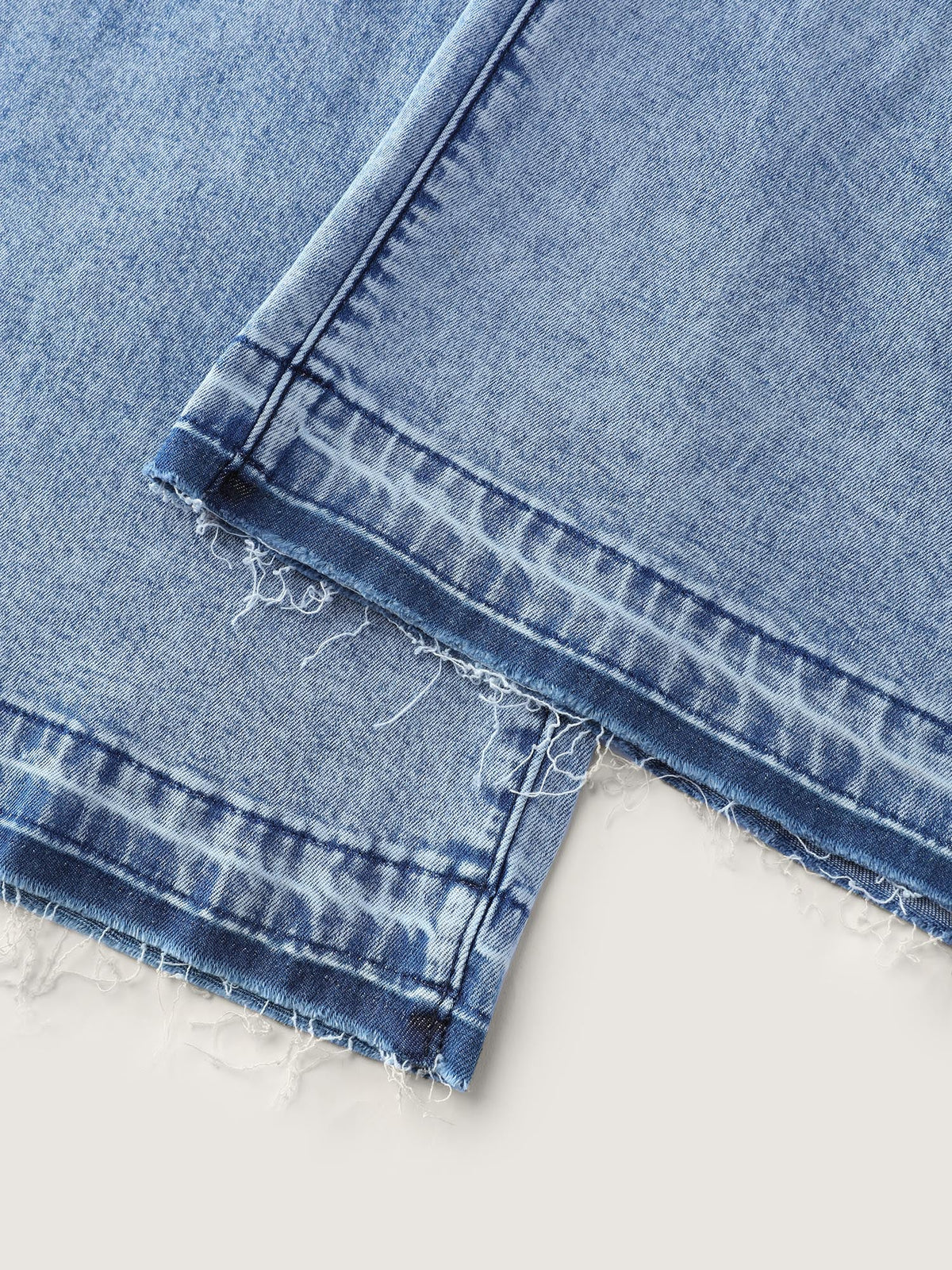 Stretchy Elastic Waist Drawstring Jeans