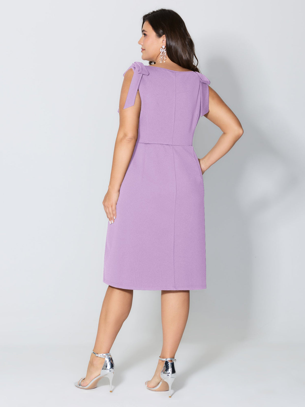 Shoulder Tie Sculpting Bodice Mini Dress
