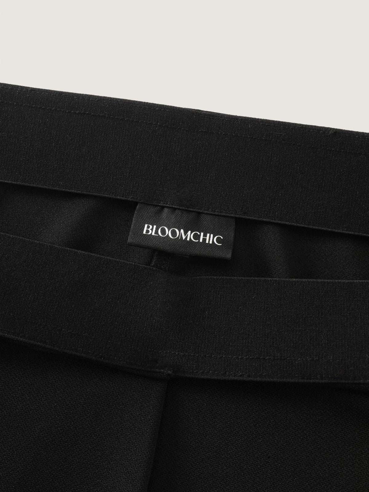 Solid Pocket Split Hem Flared Pants