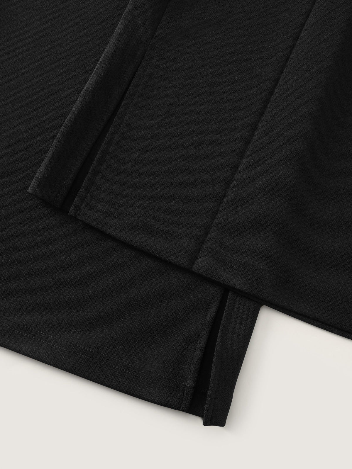 Solid Pocket Split Hem Flared Pants