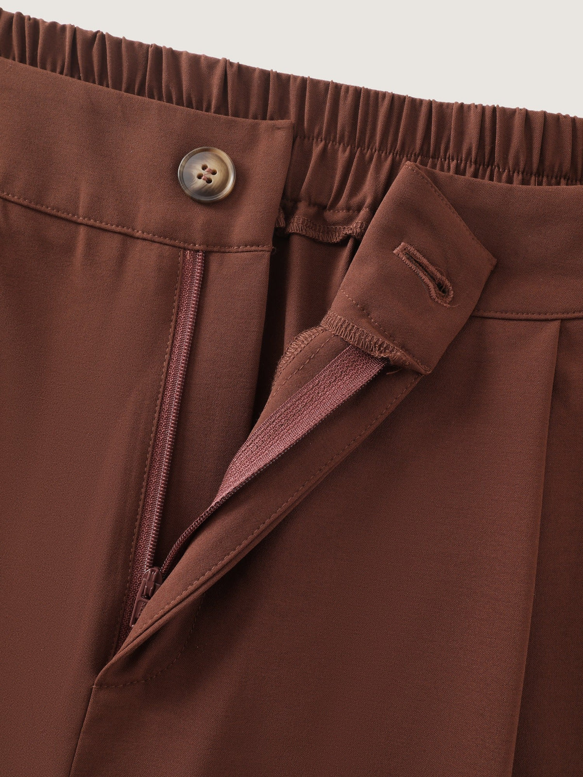 Solid Pleated High Waist Wide Leg Pants
