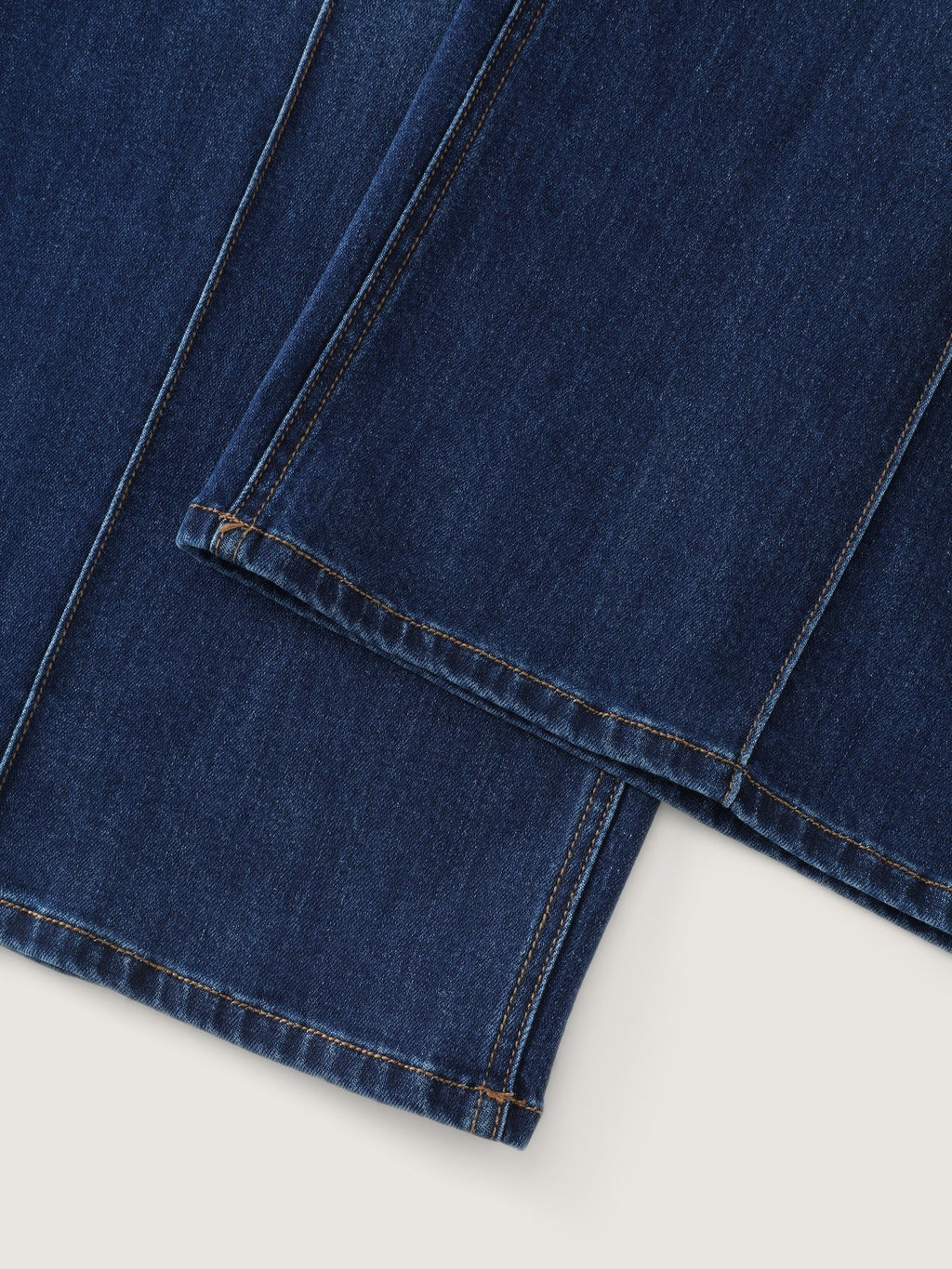 Stretchy Wash Vertical Seam Wide Leg Jeans
