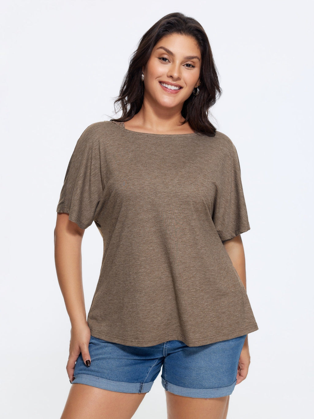 Supersoft V-Back Twist Lace Top