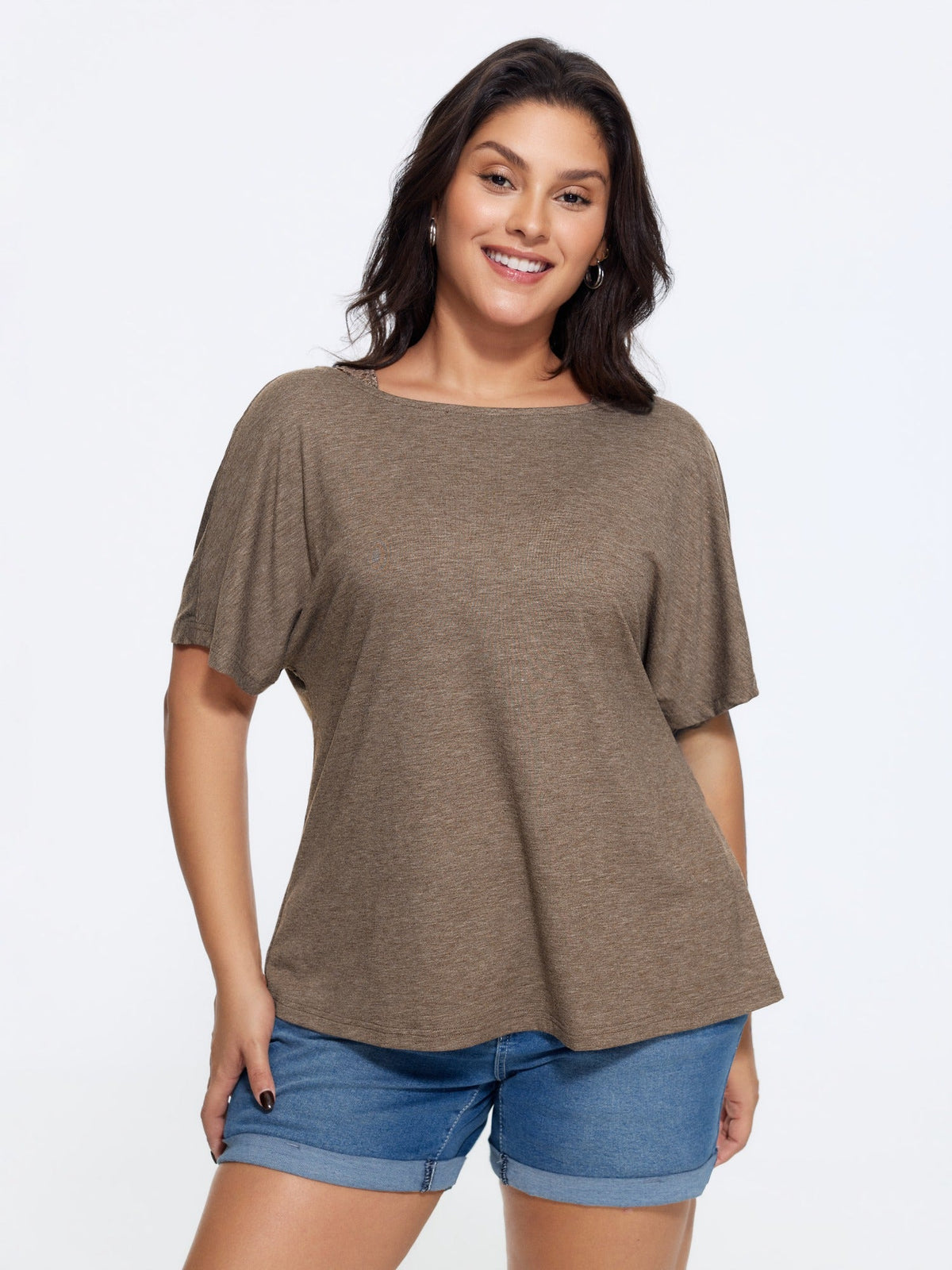 Supersoft V-Back Twist Lace Top