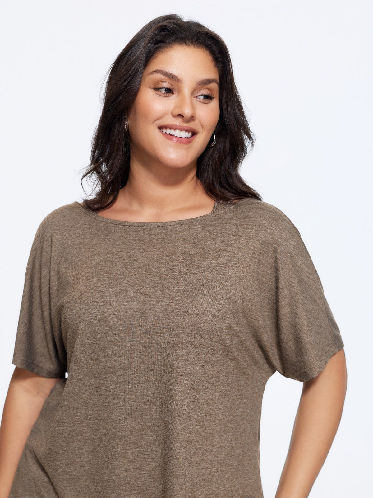 Supersoft V-Back Twist Lace Top