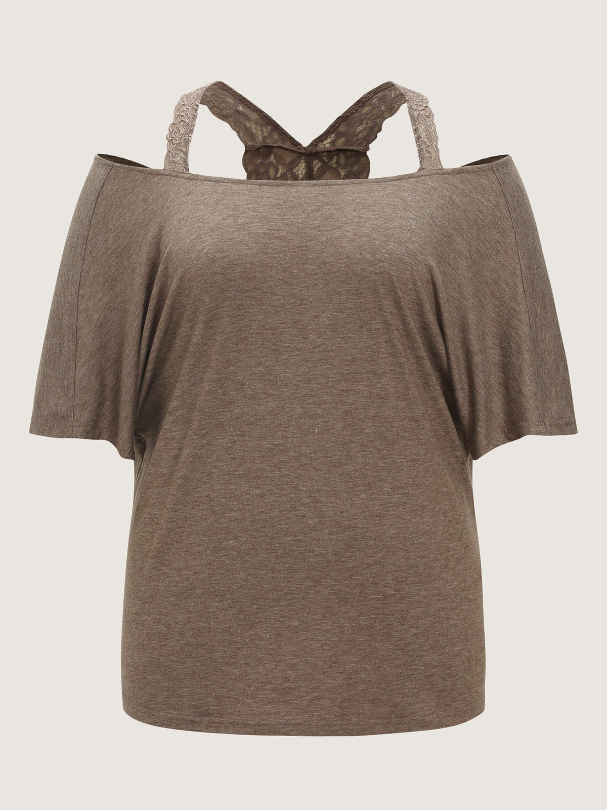 Supersoft V-Back Twist Lace Top