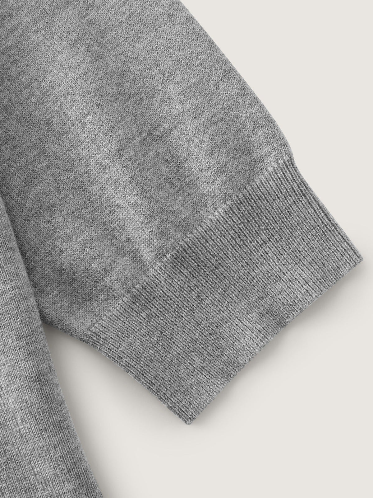 Contrast Trim Crew Neck Knit Cardigan