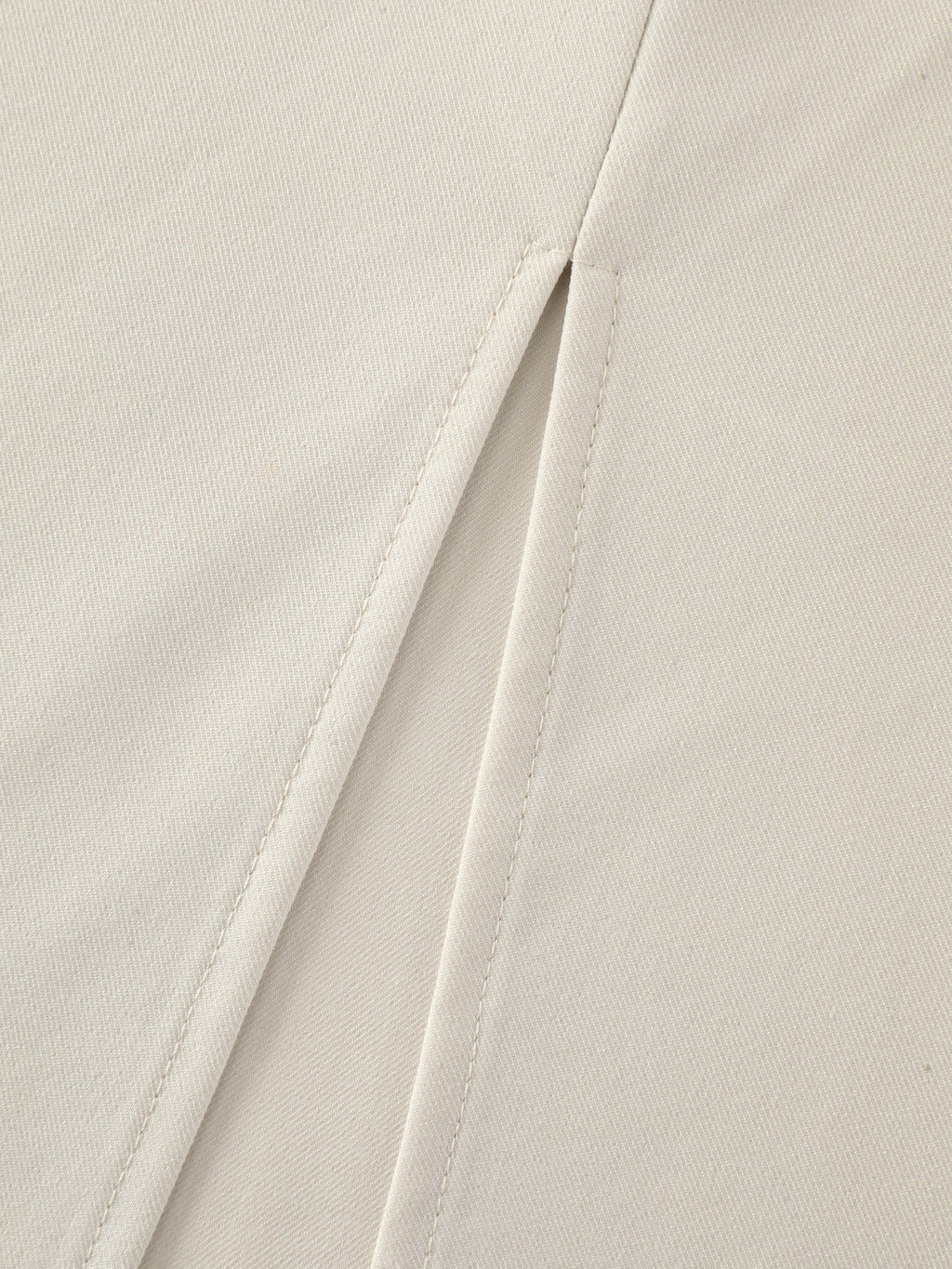 Minimal Solid Back Split A Line Midi Skirt
