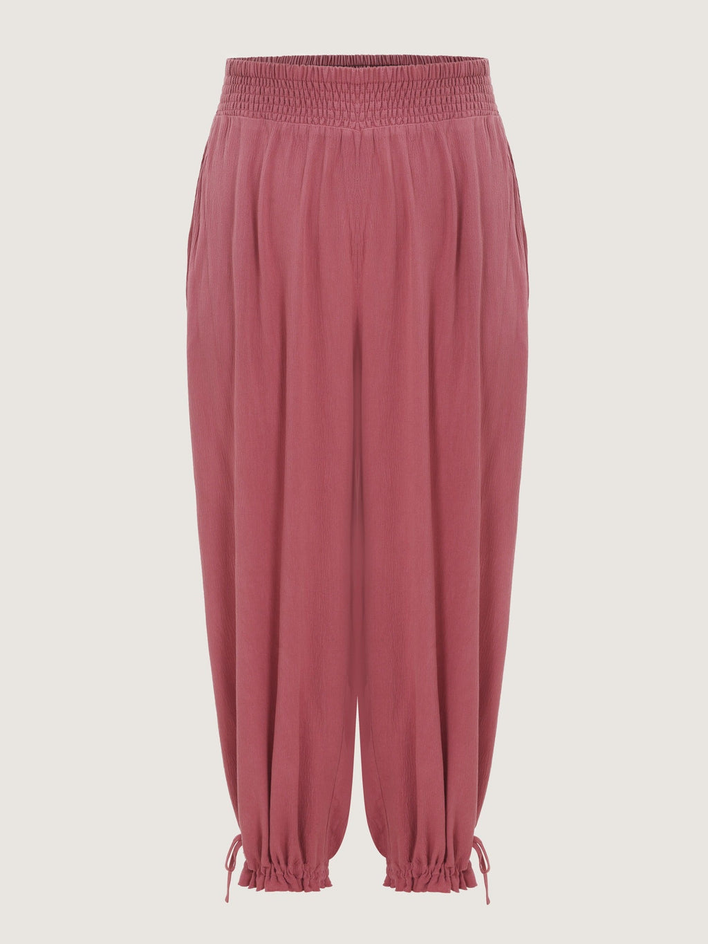 Shirred Waist Pocket Jogger Pants