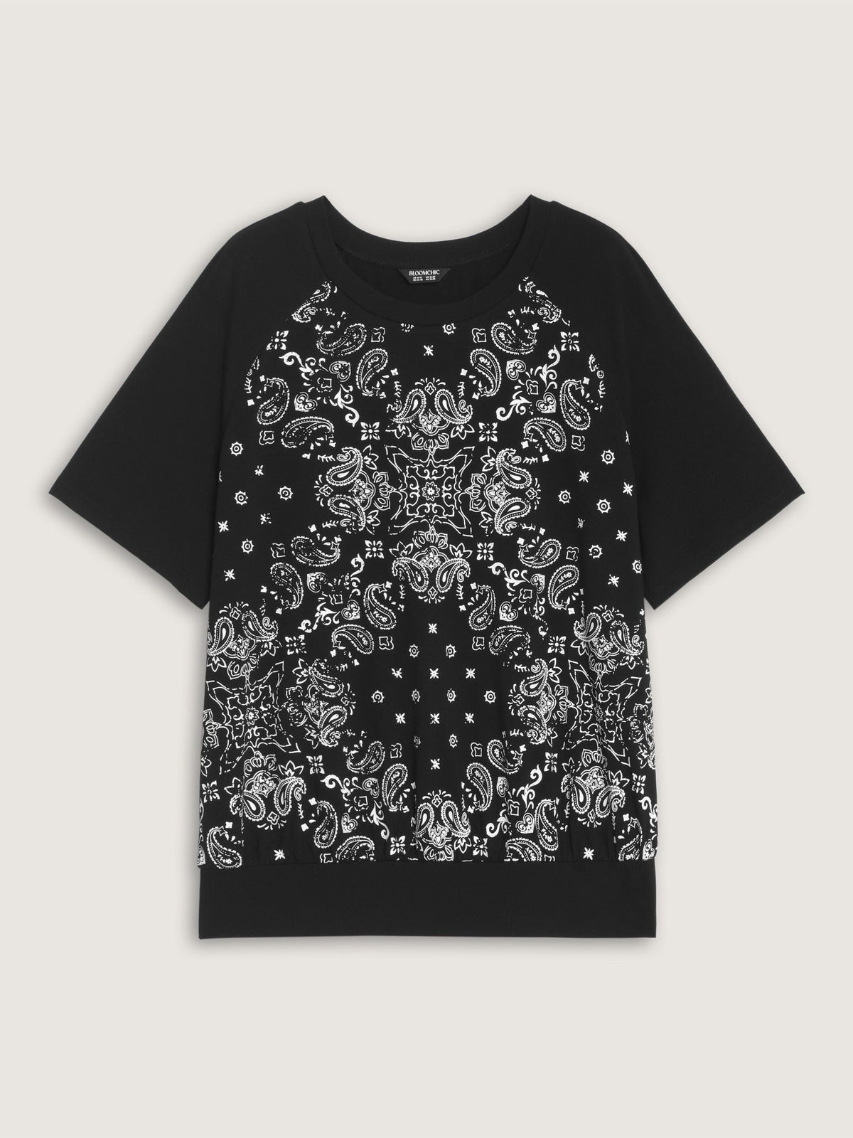 Supersoft Boho Print Raglan Sleeve T-Shirt