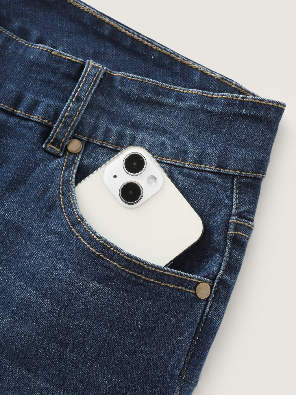 Stretchy Washed Pocket Flare Jeans