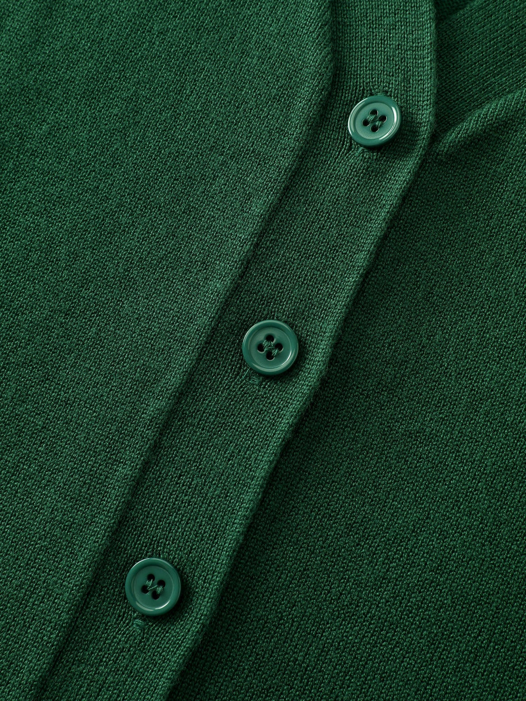 Textured Solid V Neck Front Button Cardigan