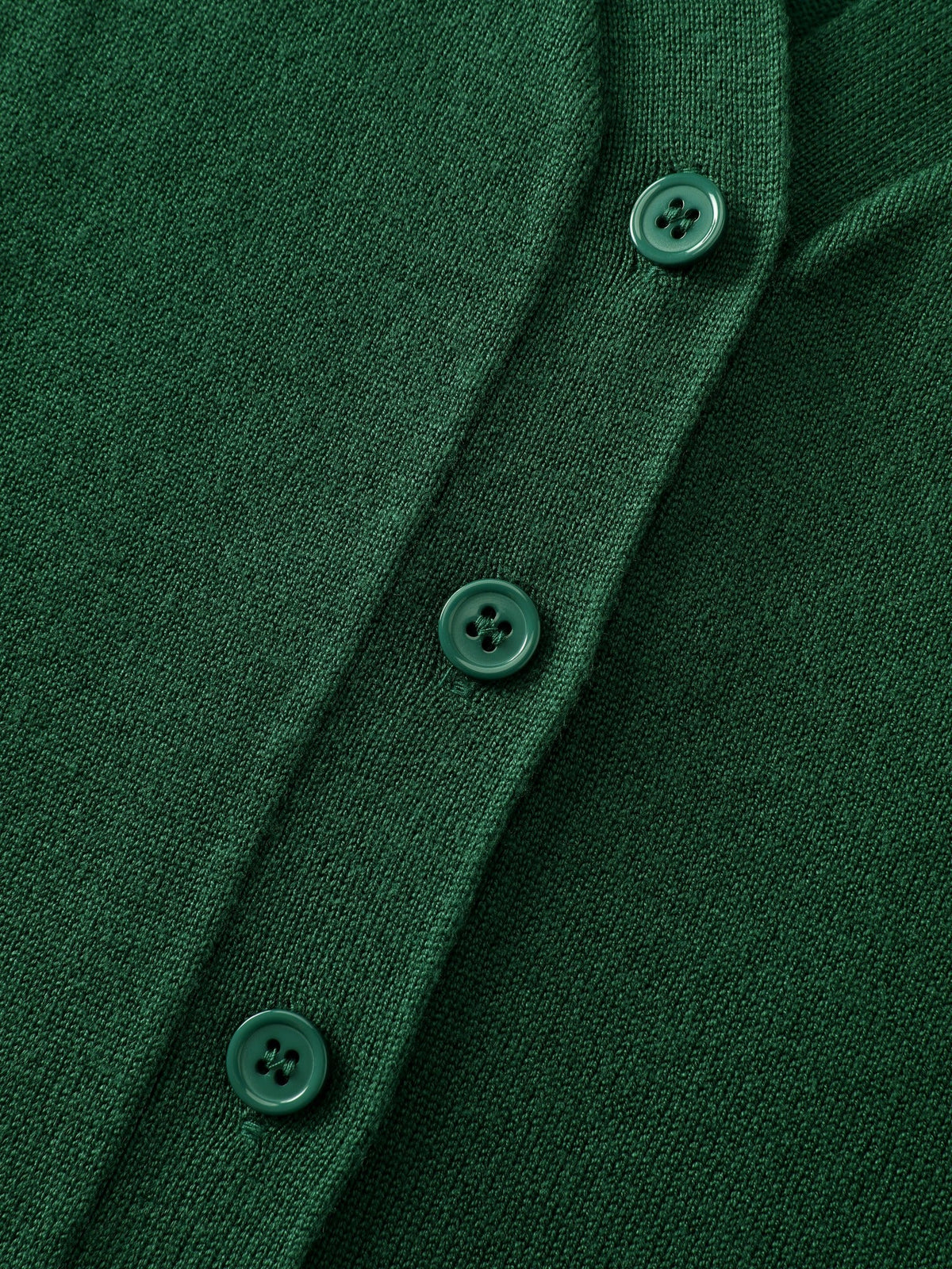 Textured Solid V Neck Front Button Cardigan