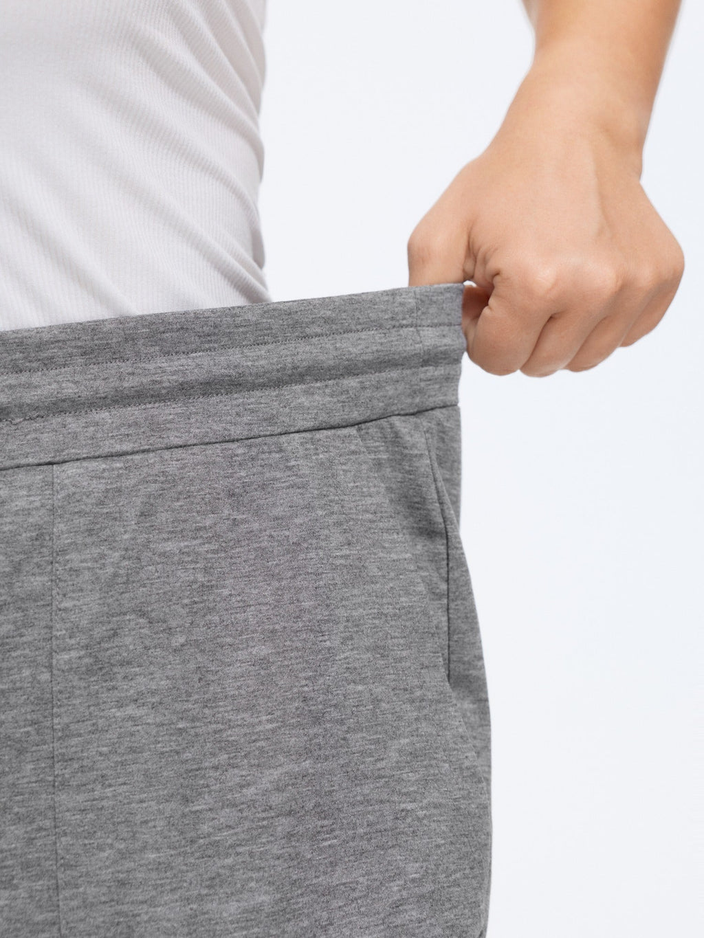 Supersoft Heather Drawstring Waist Flare Pants