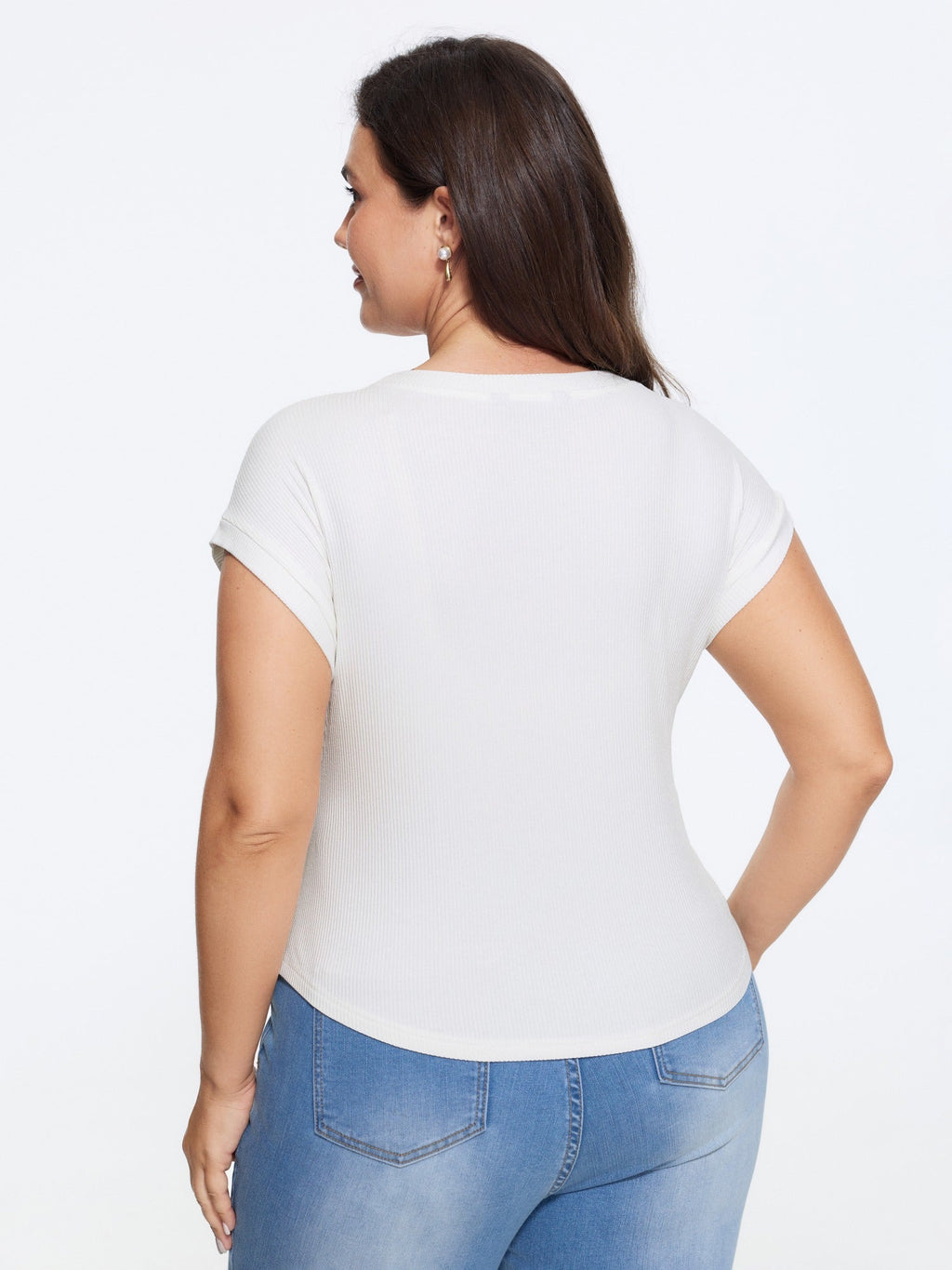 Supersoft Stretchy Vintage Frame Cat Print Cropped T-Shirt