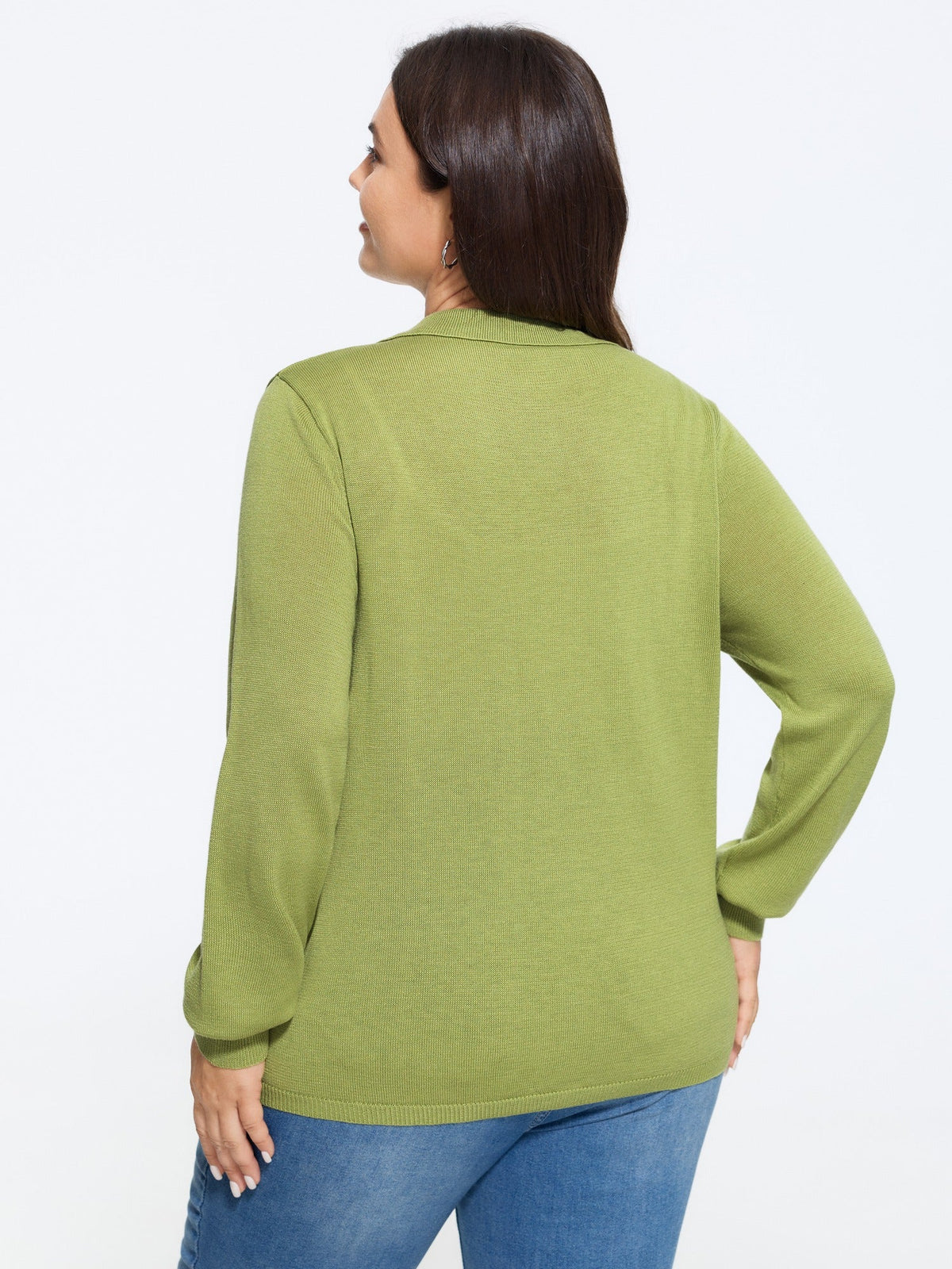 Supersoft Polo Collar Cable Knit Button Down Cardigan
