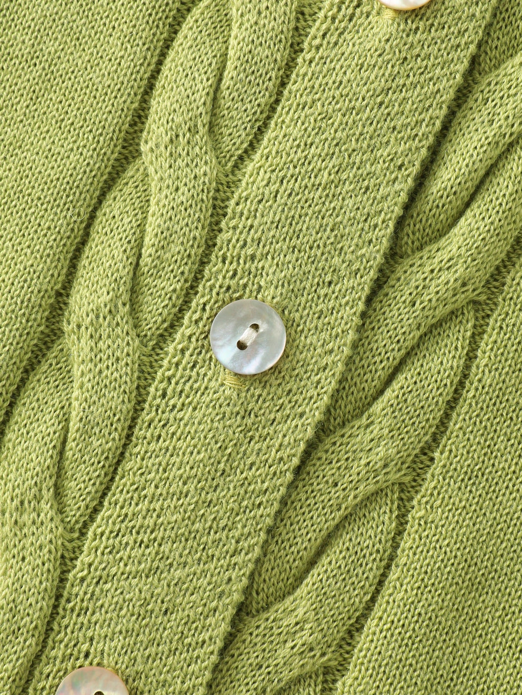 Supersoft Polo Collar Cable Knit Button Down Cardigan