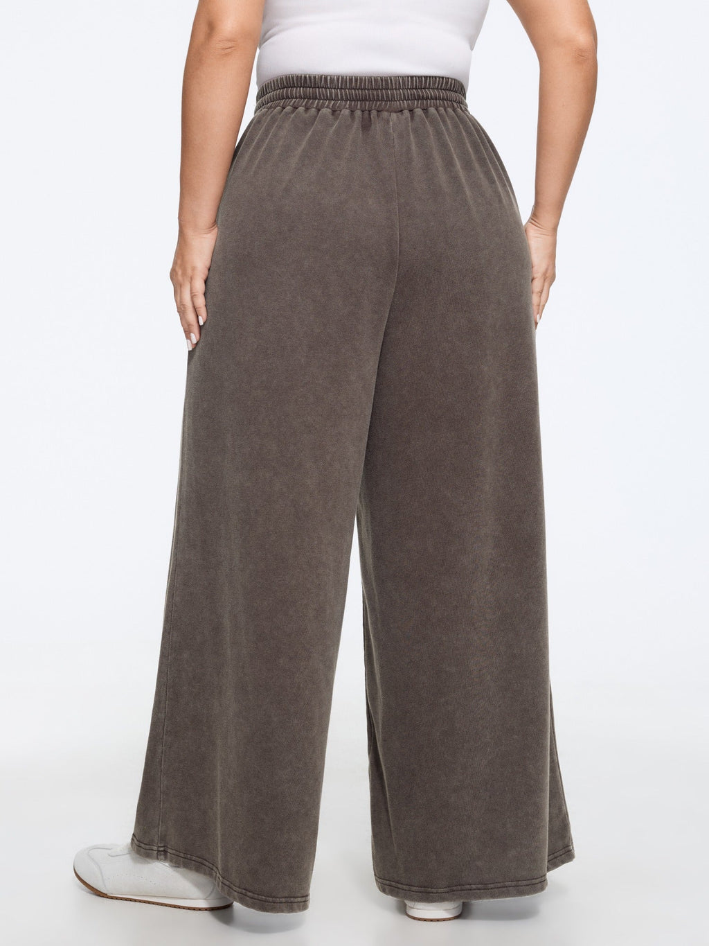 Supersoft Wash Drawstring Waist Pocket Wide Leg Pants