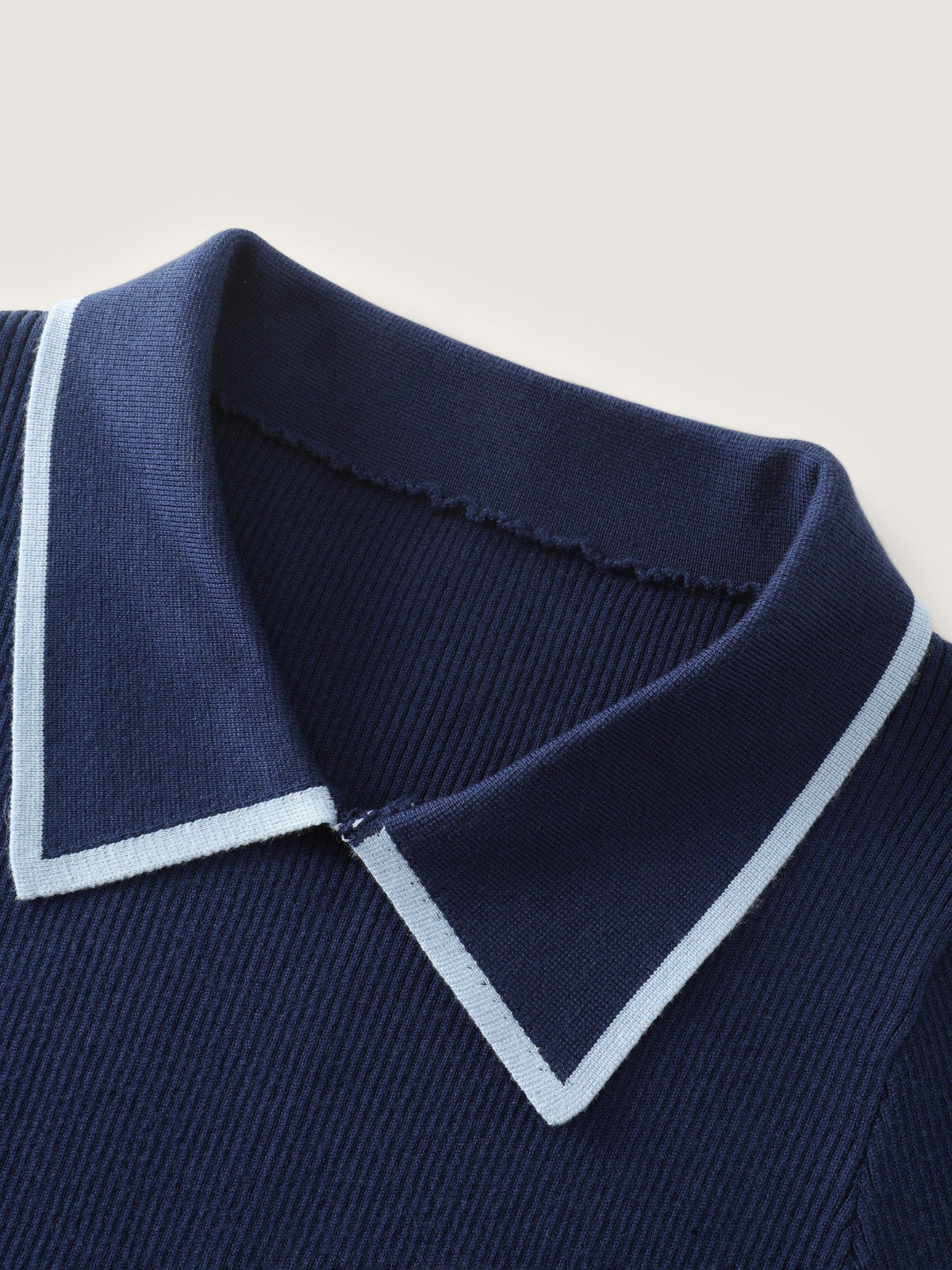 Peter Pan Collar Contrast Trim Pullover