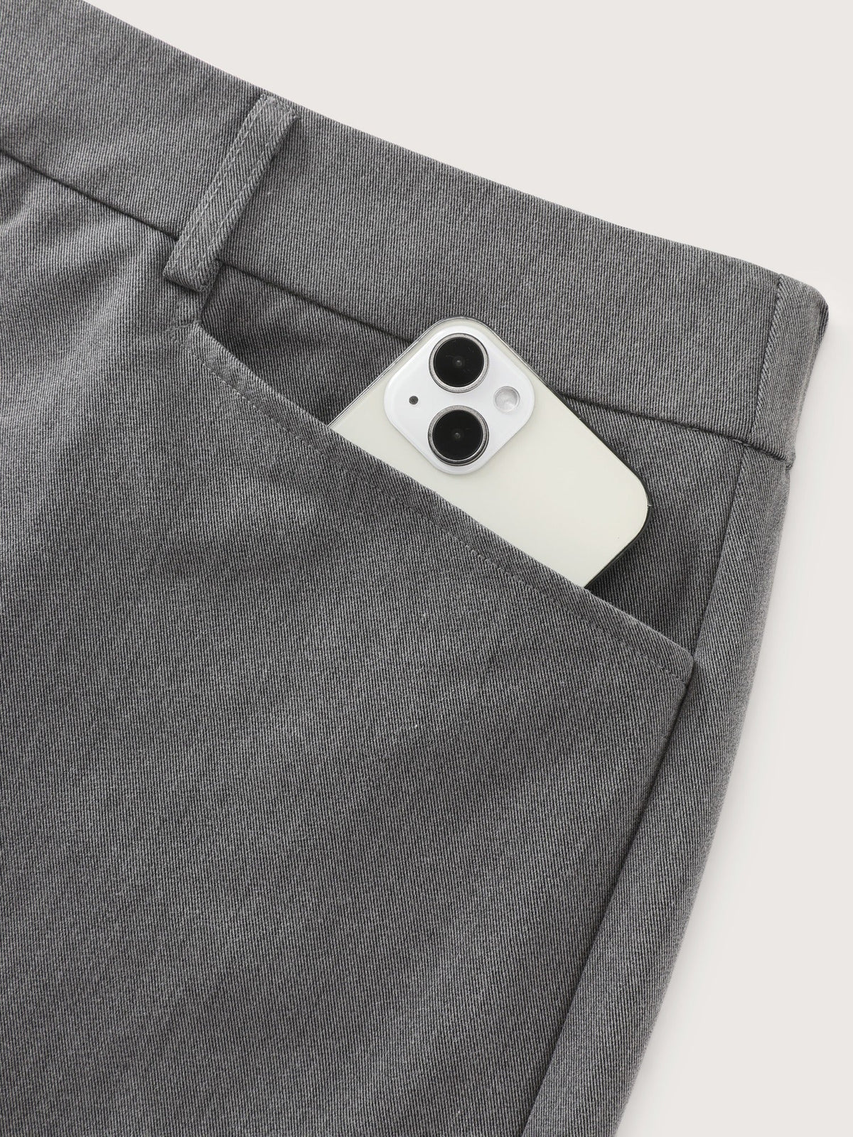 Button‑Zip Closure Pockets Wide Leg Pants