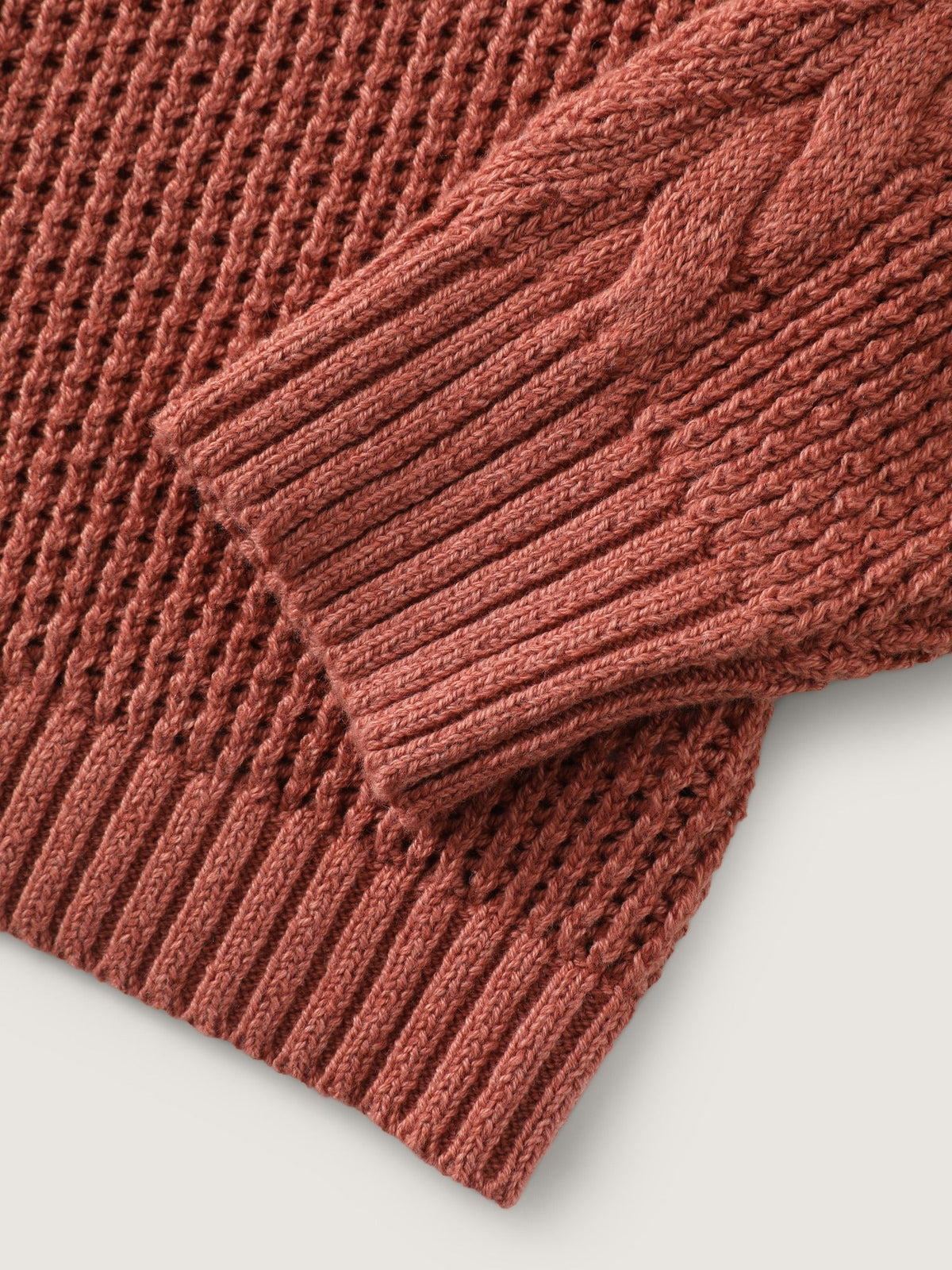 Hooded Cable Knit Zipper Cardigan