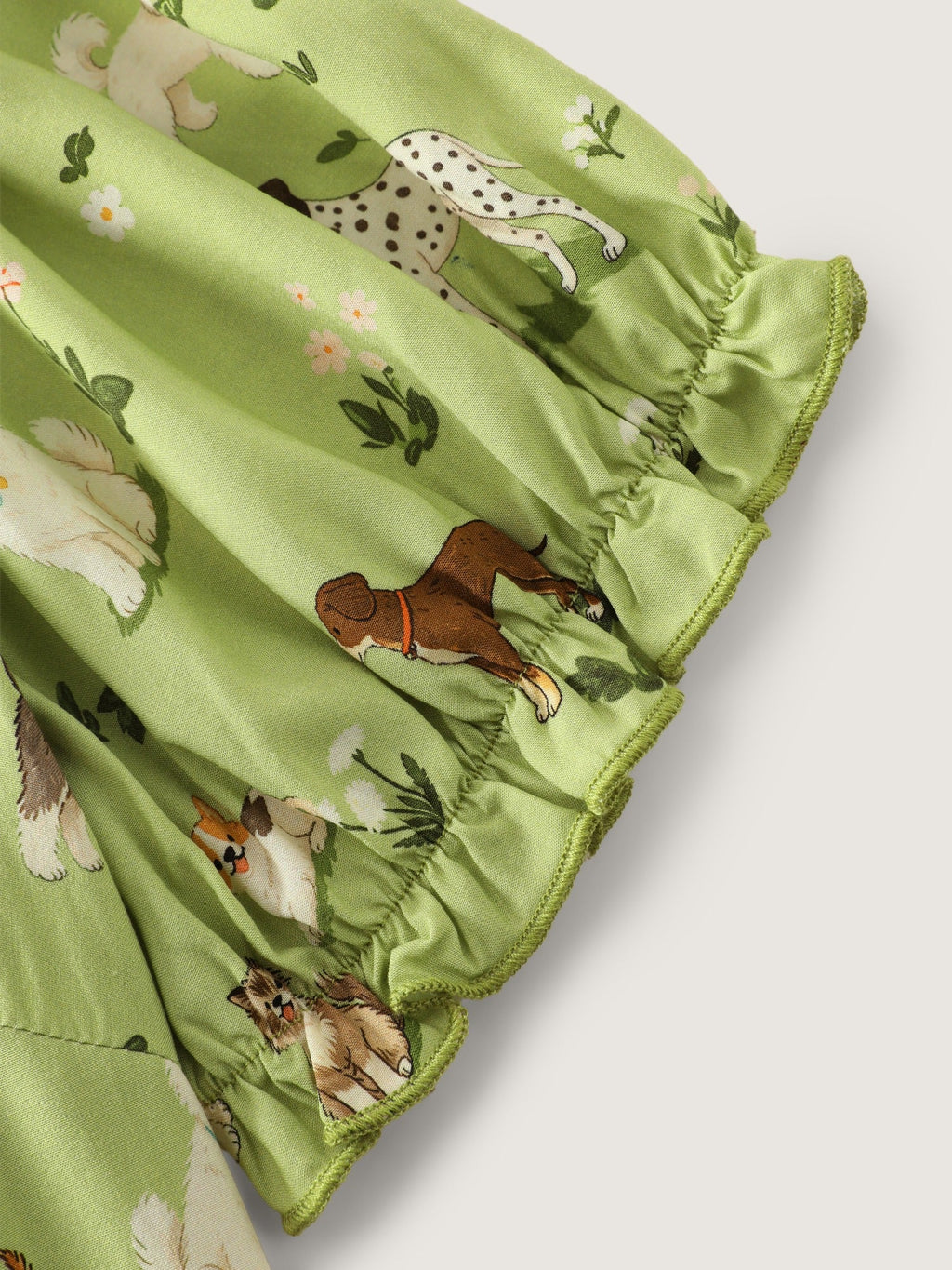 Animal Print Puff Sleeve Button‑Front Blouse