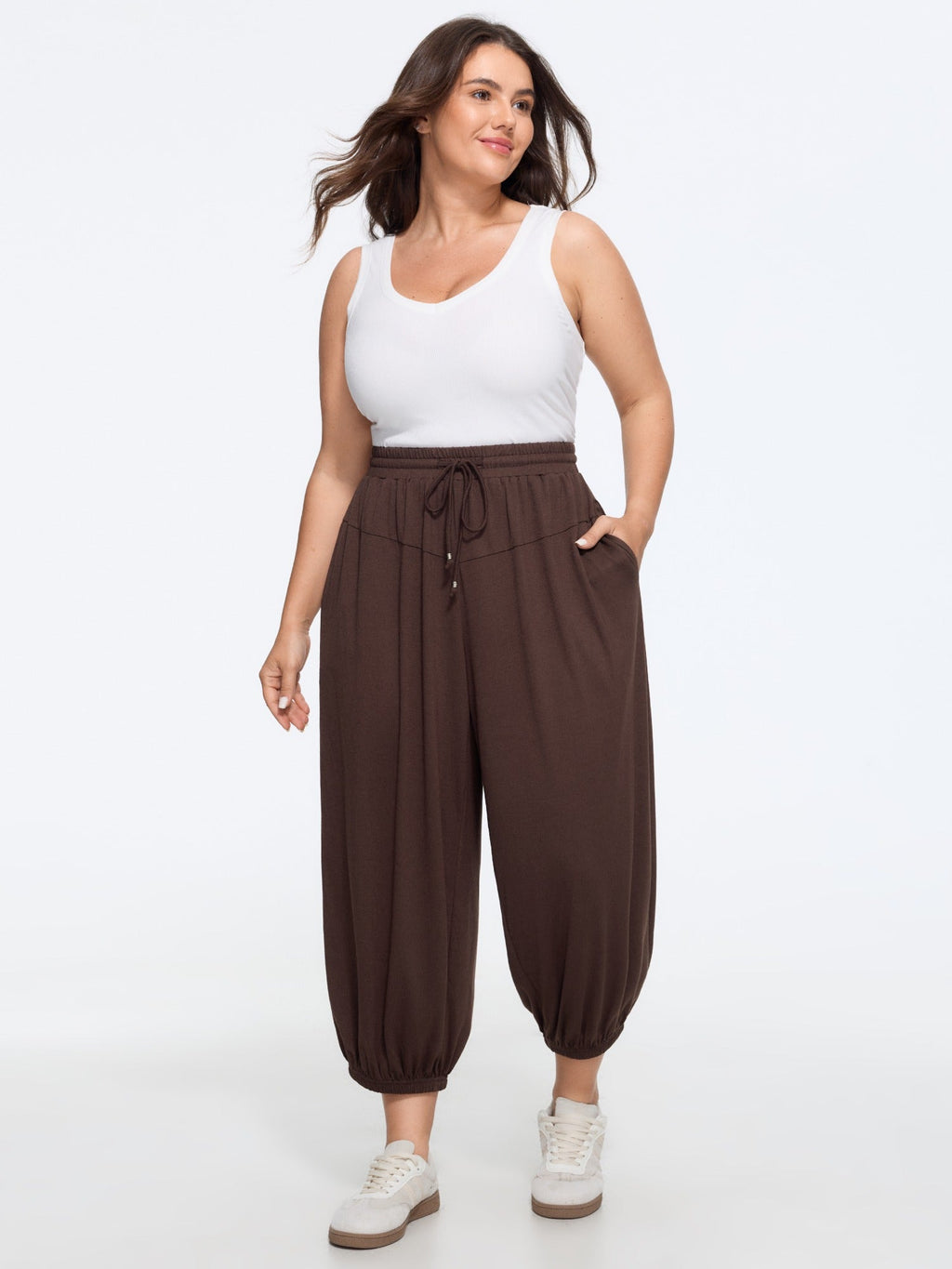 Supersoft Drawstring Elastic Waist Jogger Pants