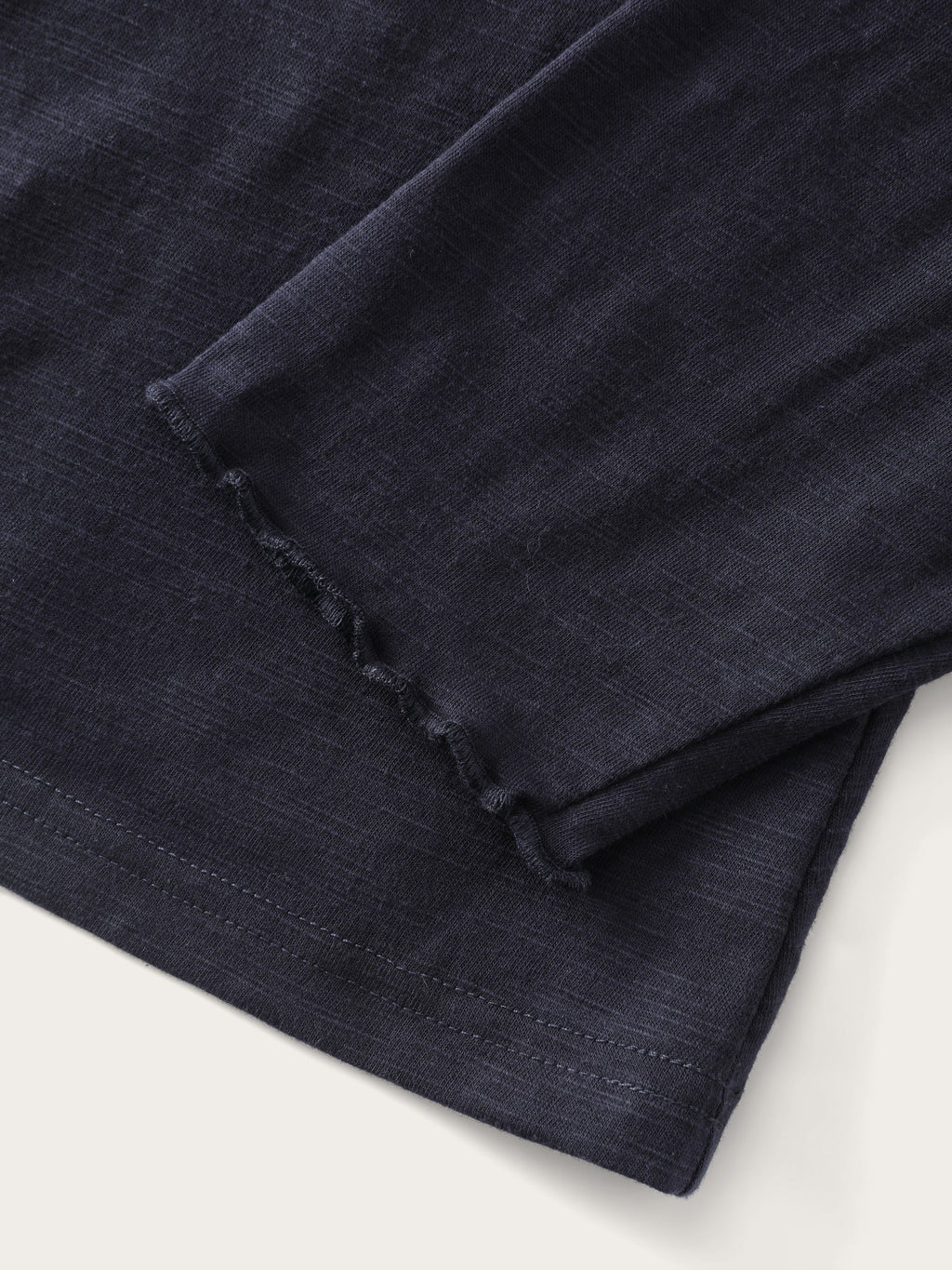 Textured V‑Neck Raglan Long Sleeve Basic T-Shirt