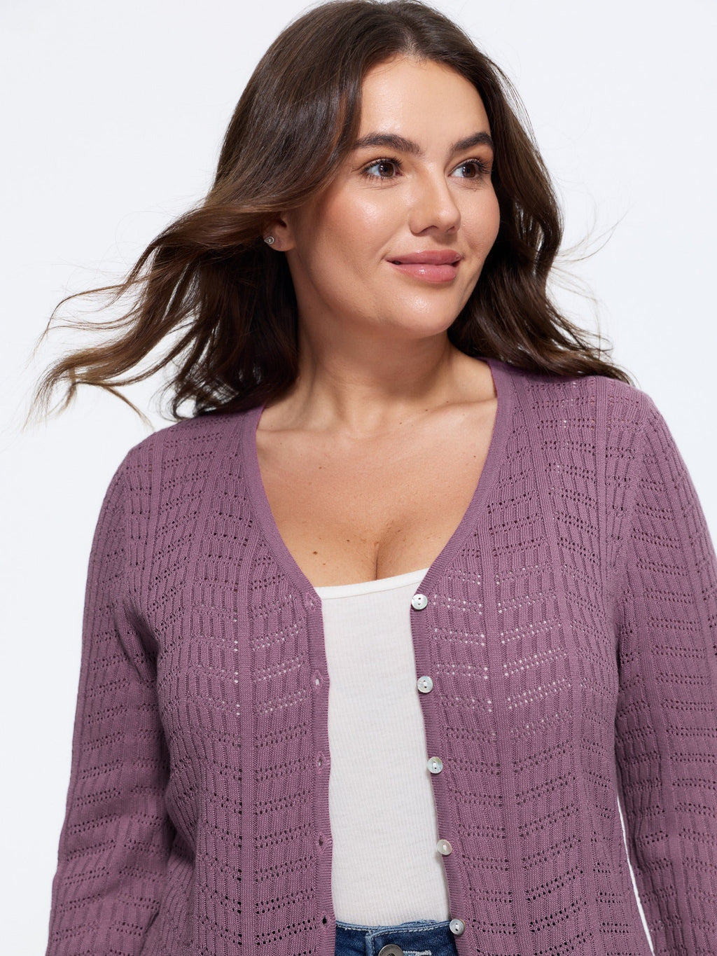 Supersoft Breathable Button Front Cardigan